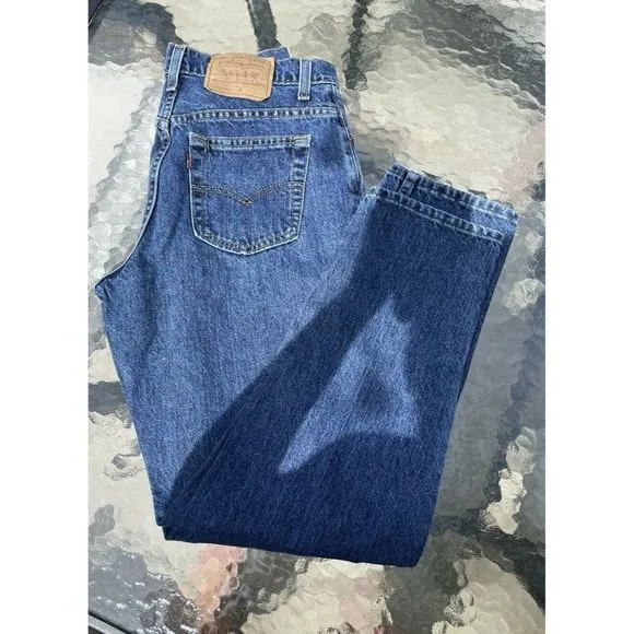 Vintage Levi's 550 Jeans Relaxed Fit Tapered Leg Junior's Size 11 M HIGH RISE - Image 2