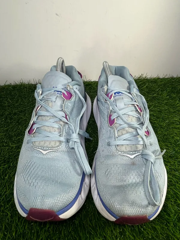 HOKA Elevon 2 Running Shoes Women’s Size 10 Blue Purple Road Running Sneakers - Image 2
