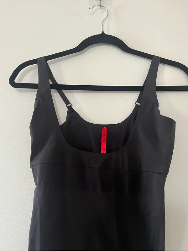 Spanx Black Shaping Slip Mini Dress XL Adjustable Straps Loungewear Lingerie - Image 3