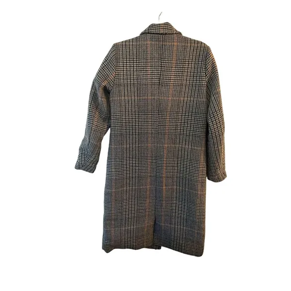 VILA “Vilikely” Long Wool Jacket Women’s Medium Herringbone Double Breasted - Image 2