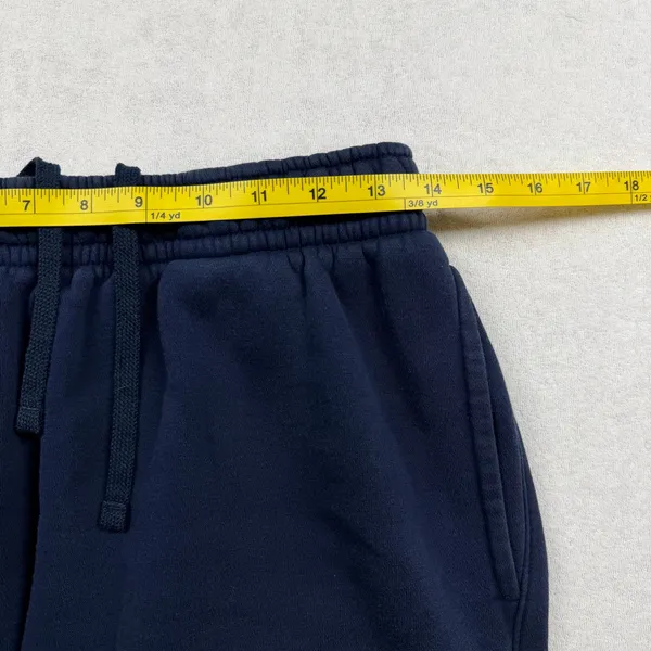 Nike Fleece Jogger Sweatpants Blue Unisex Medium Swoosh - Image 7