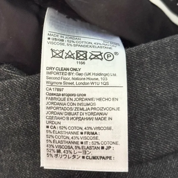 NWT Banana Republic Women’s Sloan Fit Pants Dark Grey Size 4 Petite - Image 8