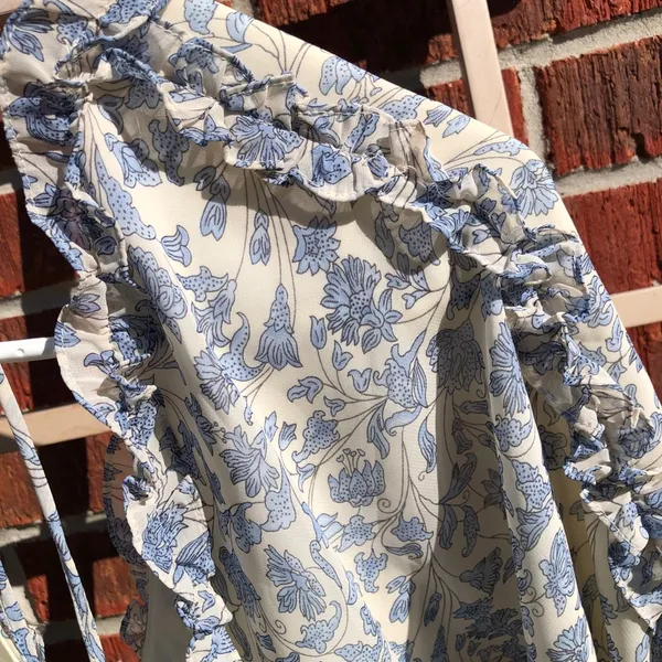 VICI Blue floral Mini dress Small - Image 12