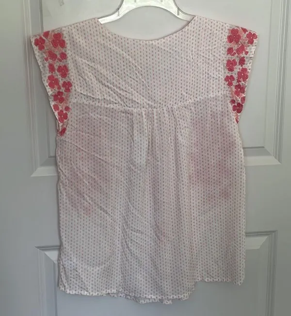 Savanna Jane Floral Embroidered Top Small NEW! - Image 5