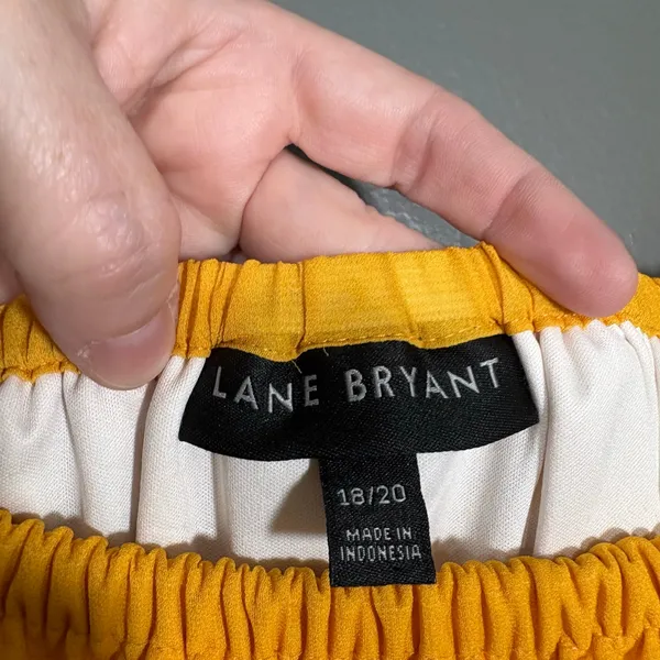 Lane Bryant Yellow Ombre Off The Shoulder Maxi Dress - 18/20 - Women's Plus Size - Image 5