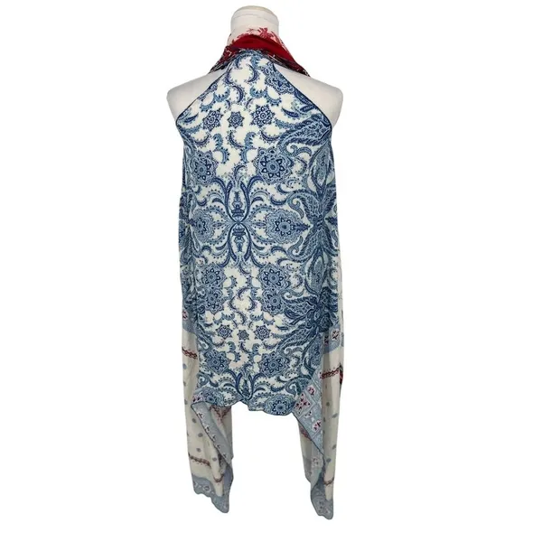 Free People Kiss The Sky Butterfly Kimono M/L Gauzy Bohemian Asymmetrical Hem - Image 4