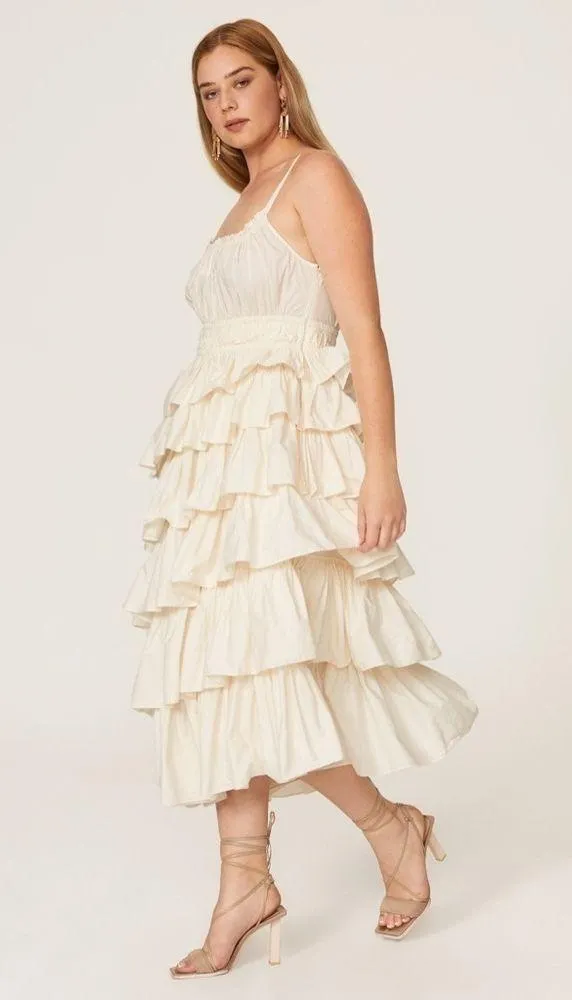ULLA JOHNSON Estela Dress 100% Cotton - Image 4