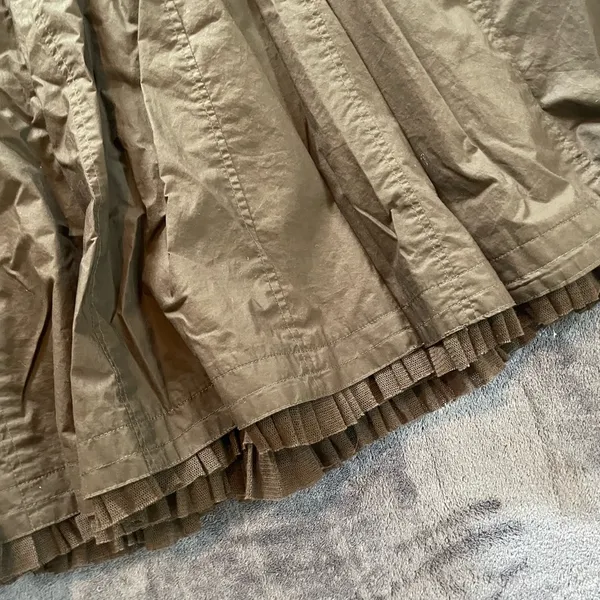 CAbi Brown Midi  Ruffle Skirt - Image 4