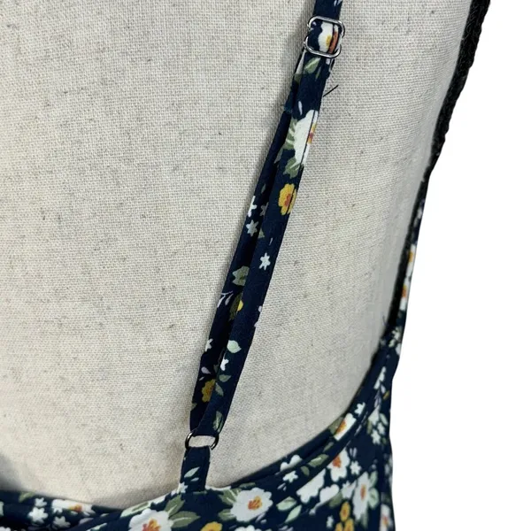 Altar’d State Large Midi Dress Floral V-Neck Tie Back Tiered Adjustable Straps - Image 7