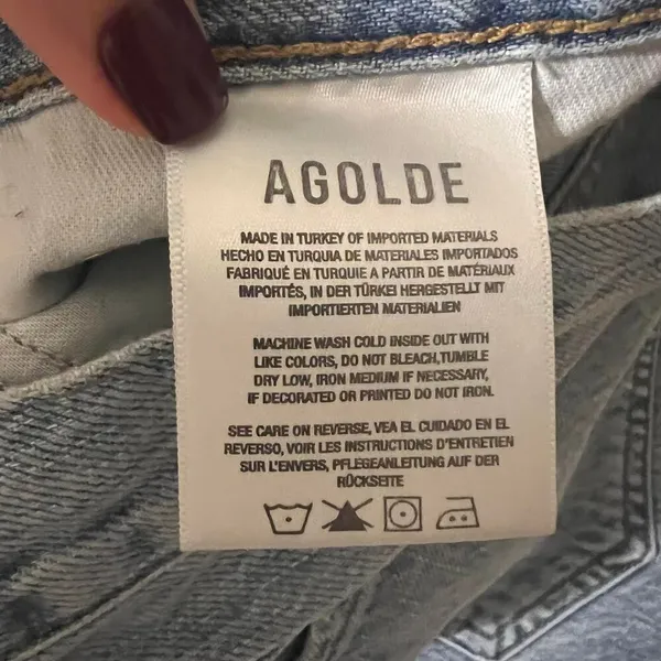 Agolde Jamie Distressed Jeans size 29 blue - Image 4