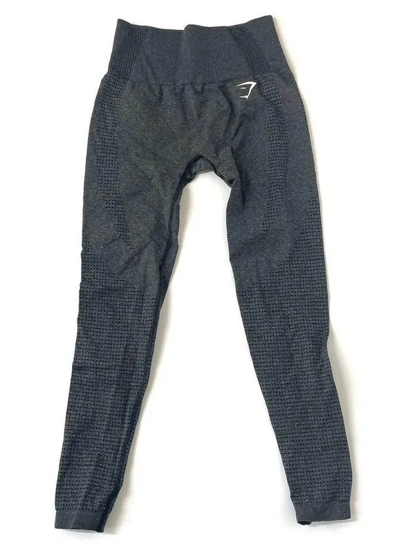 Gymshark Vital Seamless 2.0 Leggings Charcoal Marl Size Small - Image 4