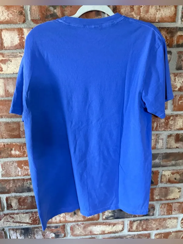 Comfort Colors Flo Blue Short Sleeve Tee with Princess Coffee Pop Art - Image 3