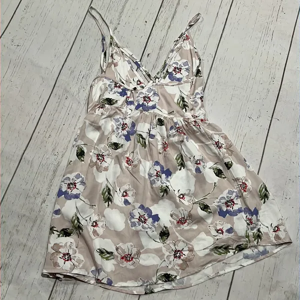 Oneill gray floral spaghetti strap dress nwt - Image 4