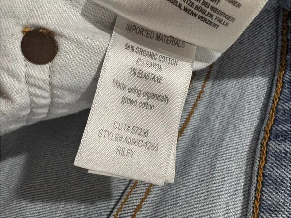 Agolde Sz 28 Riley Straight Crop Jeans Vtg Feel - Image 4