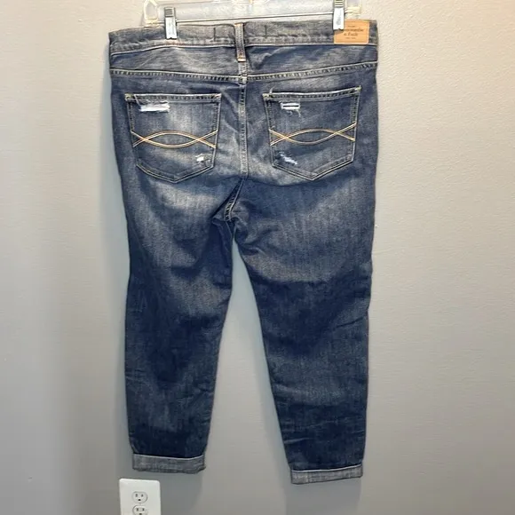 Abercrombie & Fitch Women's Distressed Boyfriend Jeans Size 10‎ - Image 3