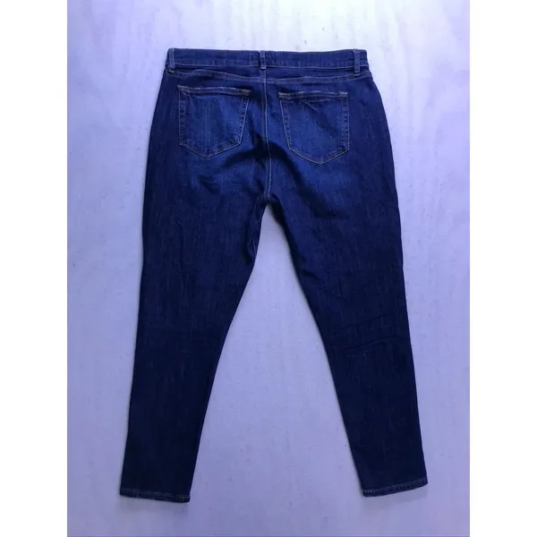 LOFT The Skinny Jeans Womens 30/10P Dark Wash‎ Excellent Petite Stretch Denim - Image 9