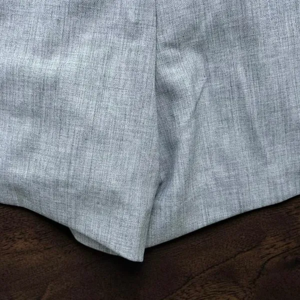 Abercrombie & Fitch Women’s Gray Tailored Dress Shorts Size 35 High Rise Career - Image 6