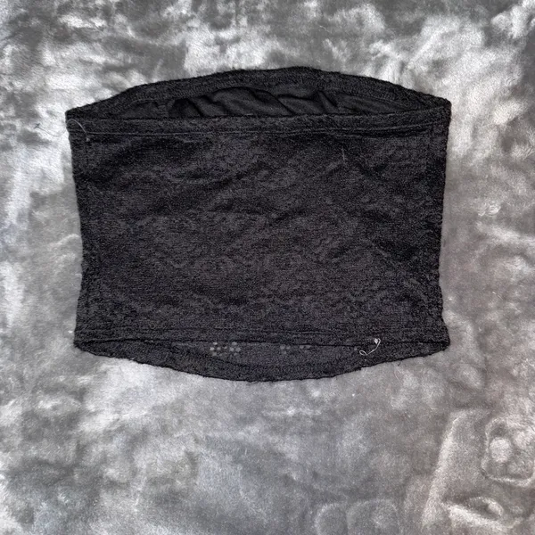 Cute mesh tube top Black Size XS - Image 2