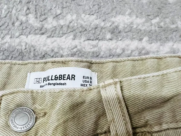Pull&Bear Khaki Cargo Mini Skirt Size M Y2K Utility - Image 3