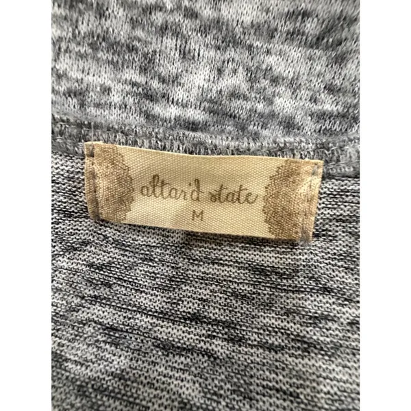 Altar'd State Gray‎ Marl Knit Asymmetrical Button Dress Medium Skater Grunge - Image 8