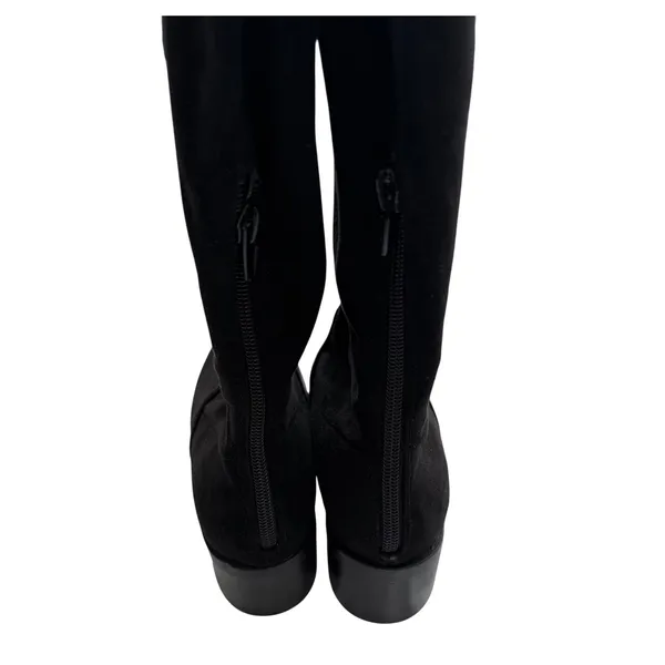 Steve Madden Georgette Black Over The Knee Stretch Boots Block Heel Size 6M - Image 5