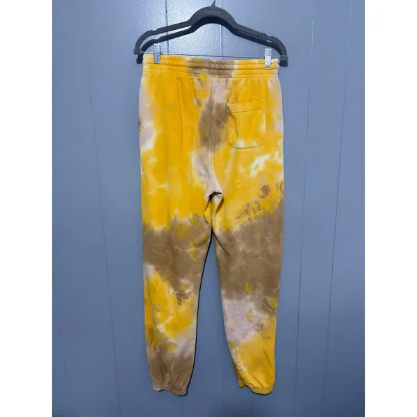 Urban Outfitters Out From Under Yellow Tie Dye Flower Jogger Sweatpants M - Image 2