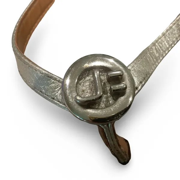 Silver Strap Thong Sandals Size 6 - Image 6