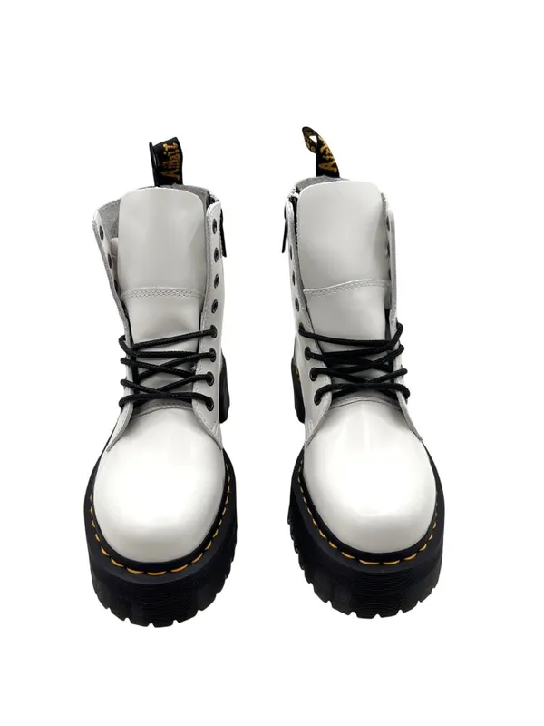 Dr. Martens Women Size 9 Jadon Lace-Up White Chunky Sole Platform Boots Combat - Image 2