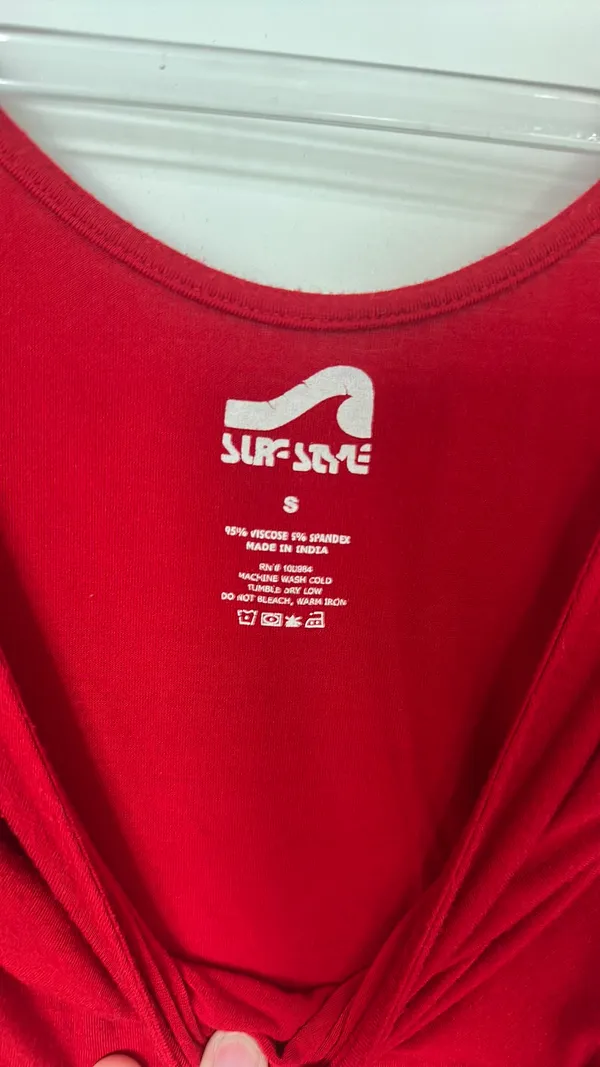 Surf Style mini dress bright red  - Image 4