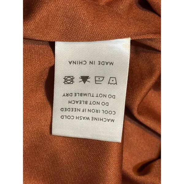Baltic Born Rust Floor Length Dress Boho Cottagecore Long Sleeve Empire Waist 1x - Image 3