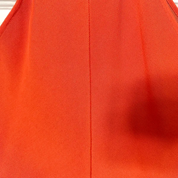 Orange Halter Neck Knit Top - Image 2
