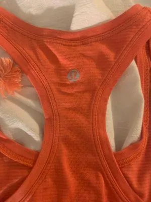 Lululemon Orange Racerback Tank - Image 4