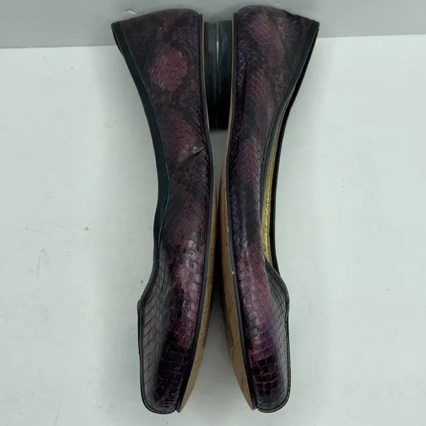 Sam Edelman Snakeskin Leather Ballerina Flats Size 8M - Image 9