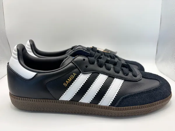 Adidas Samba OG IG9031 Black White Gum Leather Suede Sneakers Men 7.5 Women 8.5 - Image 2
