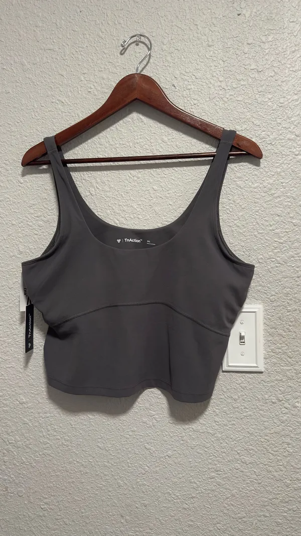 Aritzia TNA grey sports bra - Image 2