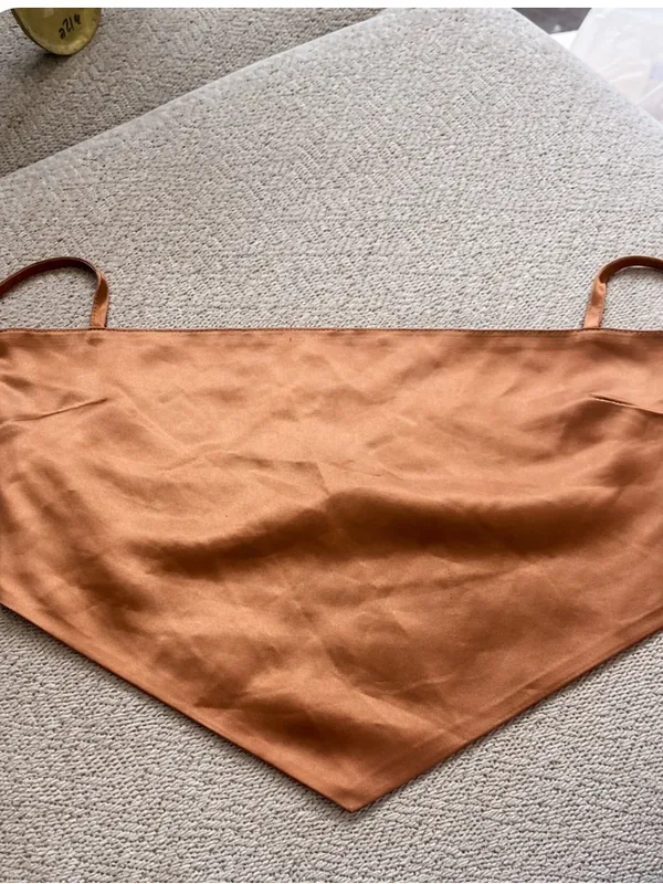 Forever 21 Copper Satin Point-Hem scarf Cami top - Image 2