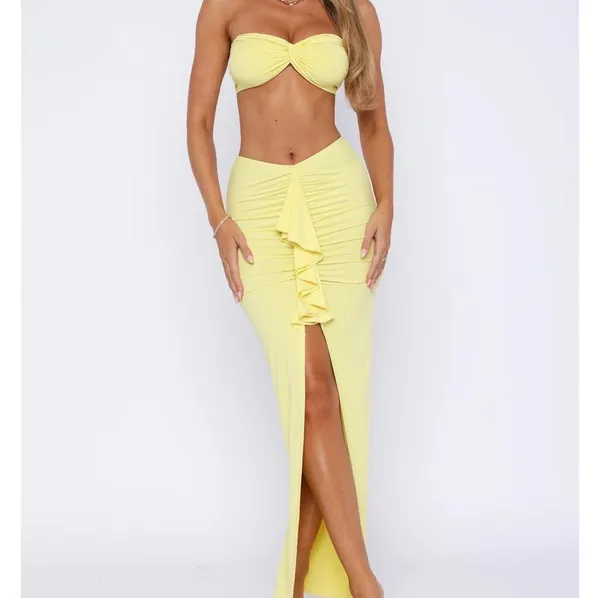 White Fox Boutique In Her Element Matching Set Buttercup - Image 4