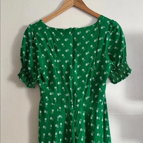 J. Crew Puff-sleeve midi dress in bandana flowers print EUC - Image 3