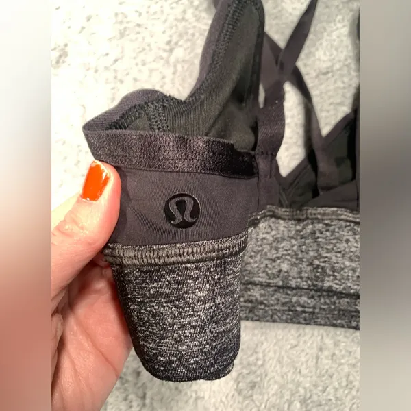 Lululemon athletica Black and Gray sports bra 6 - Image 7