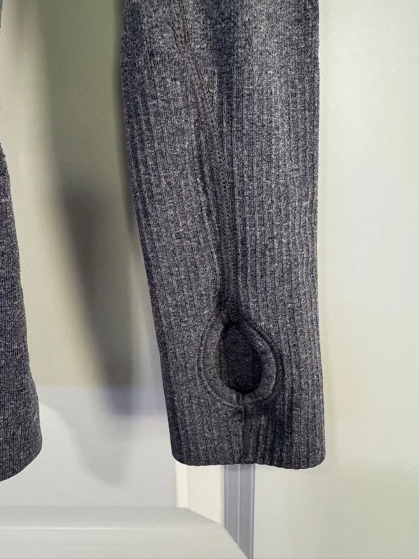 Lululemon Athletica Swiftly Tech Long Sleeve Shirt Gray Athleisure Womens 2 or 4 - Image 5