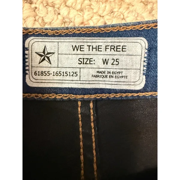 NWT Free People Indie Sleaze Grunge Y2K Sweet Jane Skinny Jeans W25 L27 - Image 3