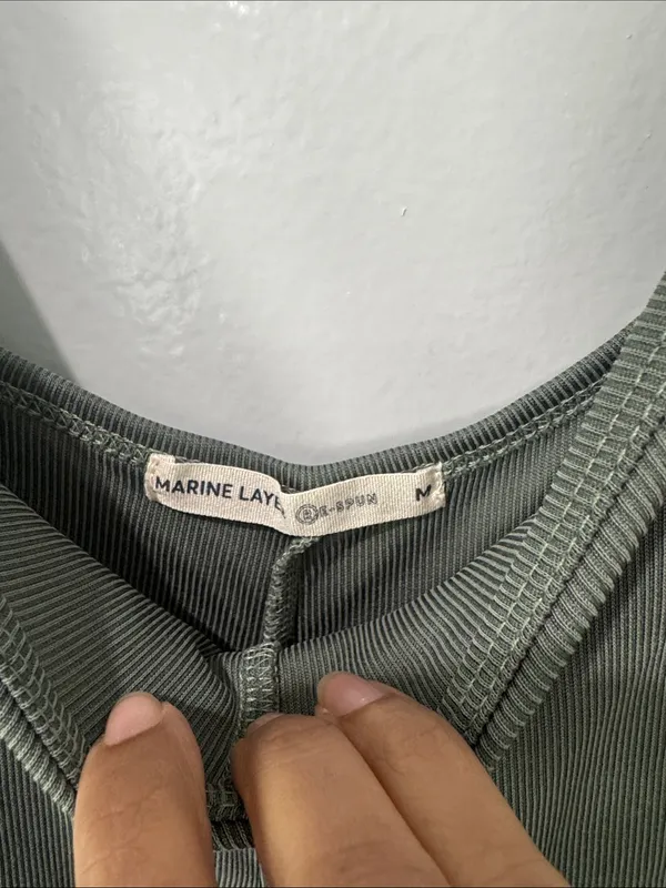 Marine Layer Ribbed Jumpsuit Size Medium Summer Travel Lounge - Image 3