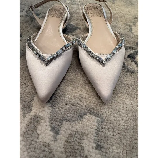 Jewel Badgley Mischka Champagne Camden Pointed Flat Dress Shoes Sz 6 NEW $99 - Image 4