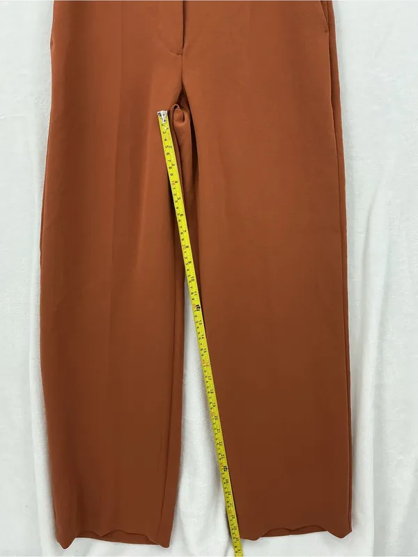 Wilfred Wide-Leg Trousers in Rust Brown 1118 - Image 4