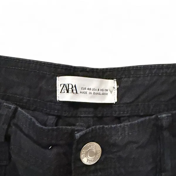 Zara Black Cargo Pants 🖤 - Image 2