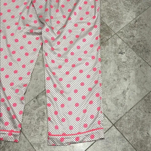 Victoria’s Secret Polka Dot satin Pajama Pants Pink Dots Large - Image 14