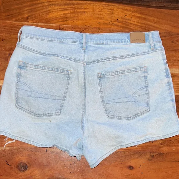 American Eagle Outfitters Faded Blue Jean Shorts - Image 5