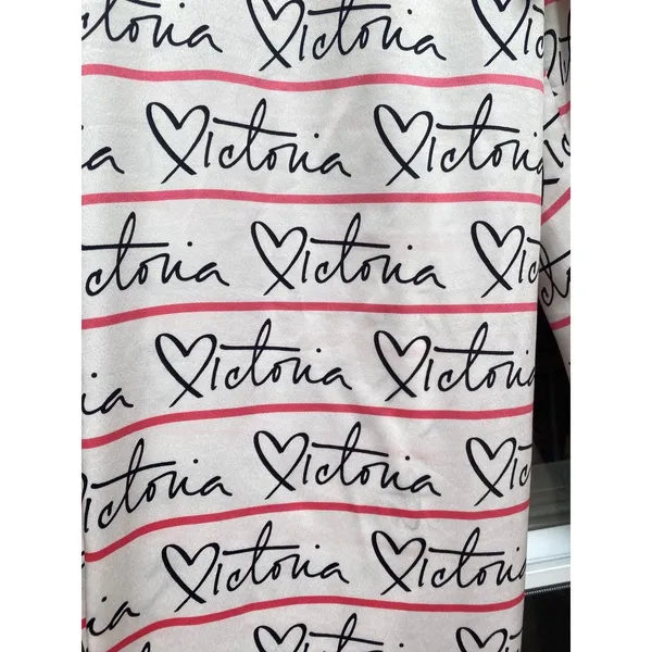 Victoria’s Secret Satin Pajama Pants Large | Spell Out Sleepwear Lounge Comfort - Image 8