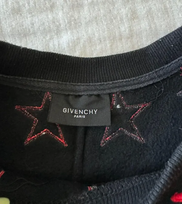 Givenchy Red And Black Stars And Stripes Crew Neck - Image 5