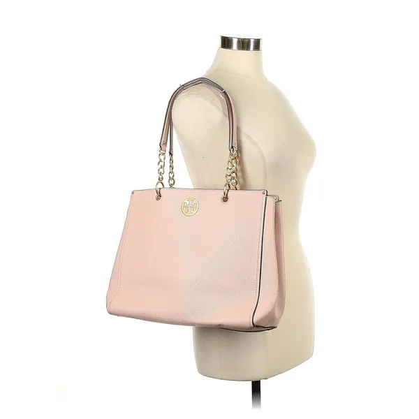TORY BURCH Solid Baby Pink Soft Leather Shoulder Bag - Image 2